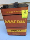 MM hydraulic oil can, brown