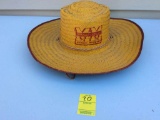 Yellow straw hat