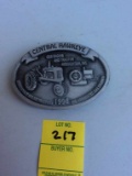 Central Hawkeyes belt buckle with BF tractor on it