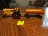 MM R tractor, smooth tires and wagon