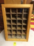 Display case from Coca Cola case made by owner