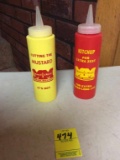MM mustard and ketchup dispensers