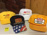 Four MM ball caps