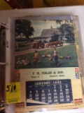 1942 Calendar, Pixler & Sons