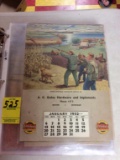 1952 Calendar, Gates Hardware and Implement, Delton, MI