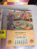1953 Calendar, Beeler Implement, Bethany, MO