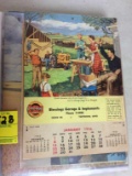1956 Calendar, Blessings Garage, Trotwood, OH
