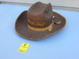 Brown straw hat