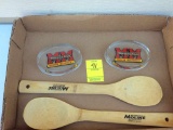 MM show souvenirs:  2 spoons, 2 paperweights