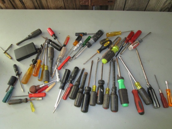 Large Lot of Screw Drivers and Nut Drivers