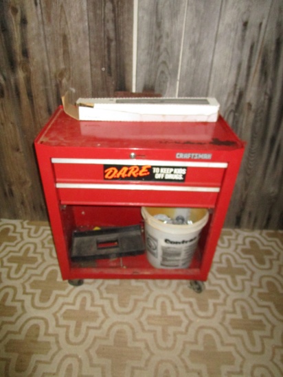 Craftsman Rolling Tool Cart and Contents