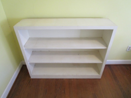 Vintage Book Shelf Painted White