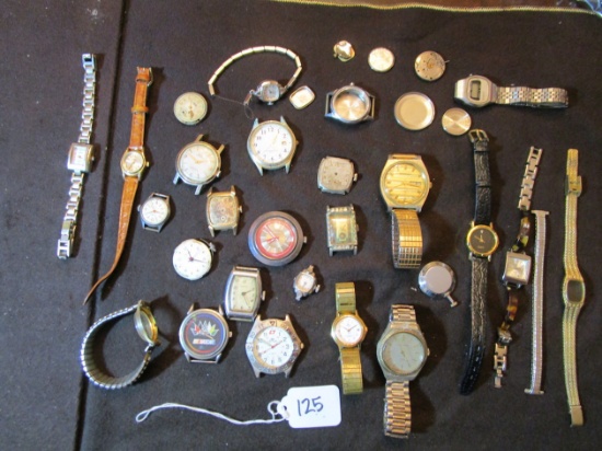 Lot of Misc. Watches and Parts