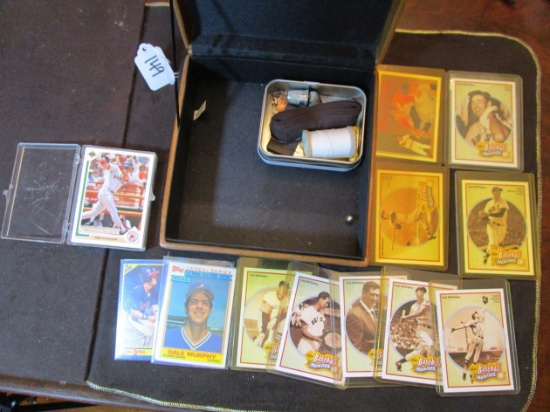 Lot of Baseball Cards and Sewing Supplies
