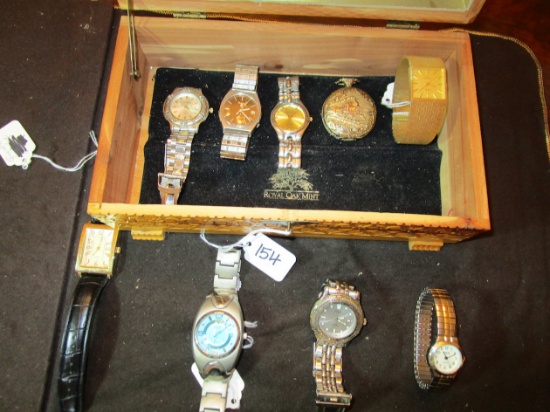 Lot of Misc. Watches in Jewelry Box
