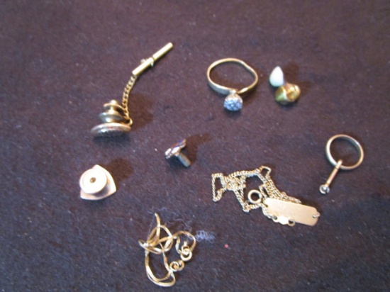 Lot of Misc. 10k and 14k gold jewelry pieces