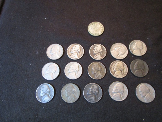 Lot of Pre 1968 Nickels and 1907 V Nickel