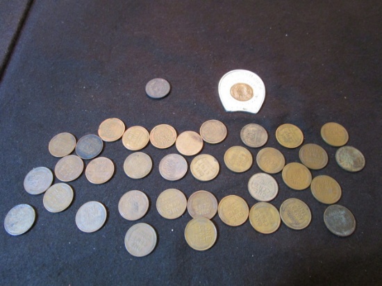 Large Lot of Wheat Cents and one 1860 Indian Head Cent