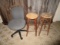 2 Bar Stools and Office Chair