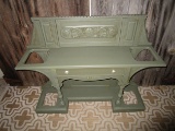 Antique Hall Tree- Painted Green