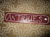 Rustic Looking Antiques Sign
