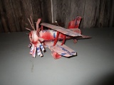 Folk Art Airplane made from Old Pepsi Cans