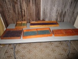 Lot of 5 Wooden Trays