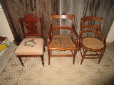 Lot of 3 Antique Chairs