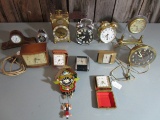 Lot of Various Clocks