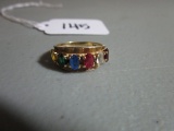 10 K Gold Ring with 6 Stones