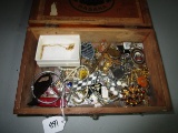 Lot of Misc. Jewelry with Box