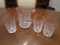 Waterford Crystal Christmas Tree Pitcher and  3 Glasses