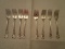 Lot of 8 Towle Sterling Silver Old Master Salad Forks