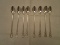 Lot of 8 Towle Sterling Silver Old Master Iced Tea Spoons