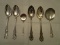 Lot of 6 Towle Sterling Silver Old Master Various Serving Spoons