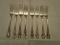 Lot of 8 Towle Sterling Silver Old Master Forks