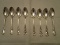 Lot of 8 Towle Sterling Silver Old Master Spoons