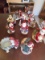 Large Lot of Santa Figurines