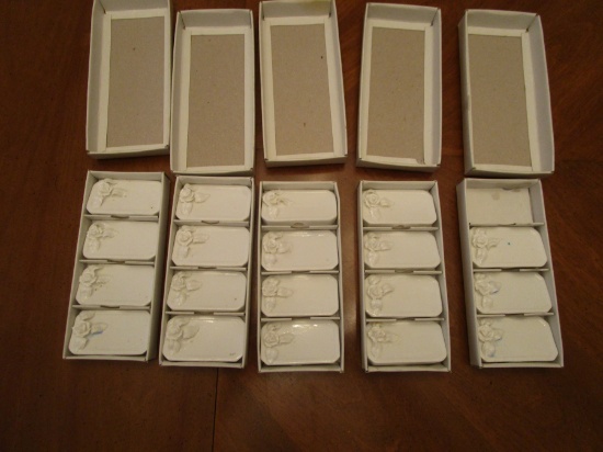 Lot of 19 Bone China Place Cards by Shafford