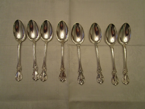 Lot of 8 Towle Sterling Silver Old Master Spoons