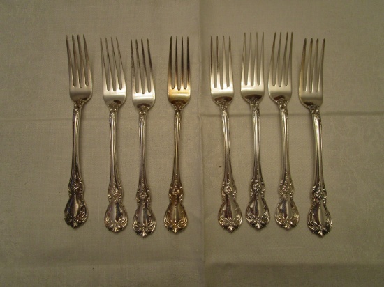 Lot of 8 Towle Sterling Silver Old Master Forks