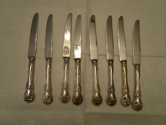 Lot of 8 Towle Sterling Silver Old Master Knives