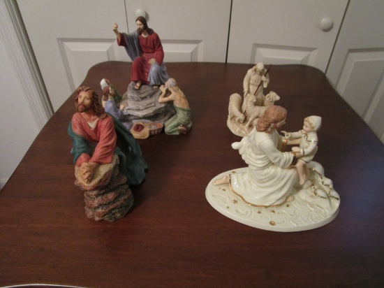 Lot of 4 Jesus Figurines