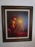 Framed Santa Claus Print 