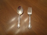 Towle Sterling Silver Old Master Child's Fork and Spoon