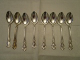 Lot of 8 Towle Sterling Silver Old Master Spoons