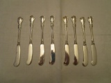 Lot of 8 Towle Sterling Silver Old Master Butter Spreader Knives