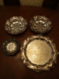 Lot of 4 Towle Silver Plate Serving Pieces