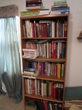 Large Lot of Books and Bookshelf