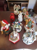 Large Lot of Wind Up Christmas Players
